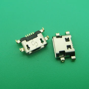 

100pcs For Alcatel One Touch Evolve 2 4037T Mini micro USB Charger Charging Port Dock Connector socket power plug