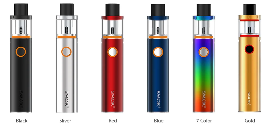 Smok Vape Pen 22 комплект со встроенным аккумулятором 1650 мАч Vape Pen 22 резервуар Ом двухъядерный светодиодный электронная сигарета испаритель