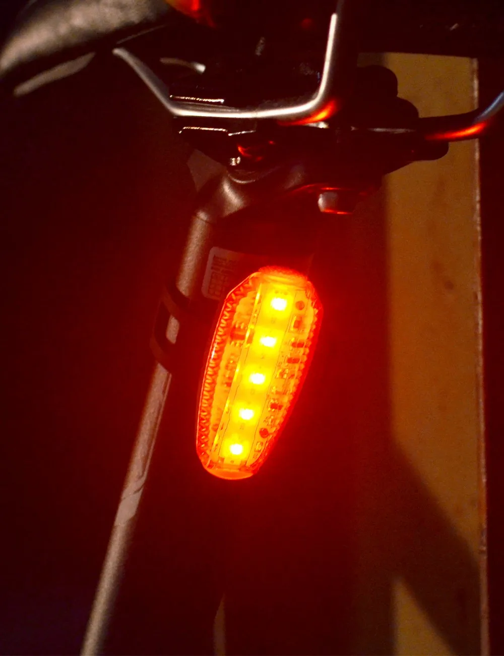 Excellent ZTTO USB Li-po Battery Rechargeable Road Mountain Bicycle Bike Clip Waterproof Safety Warning Rear Taillight Running Light WR03 8