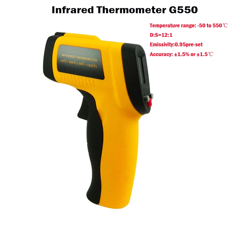 

Thermostat Homebrew Ir Infrared Thermometer Temperature Measurement Module Non-contact Electronic Laser 550 Degrees Precise Gun