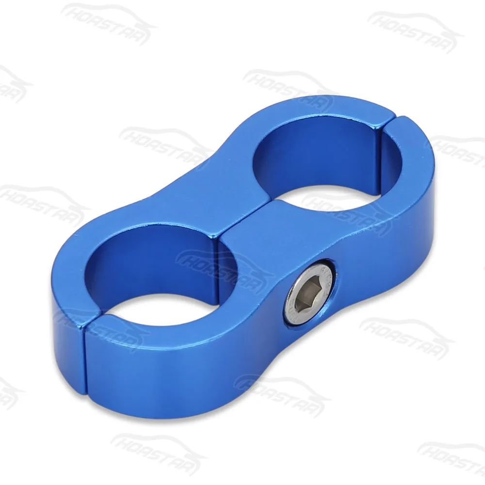 

Braided Hose Separator Clamp Fitting Adapter Bracket 10 AN10 black blue