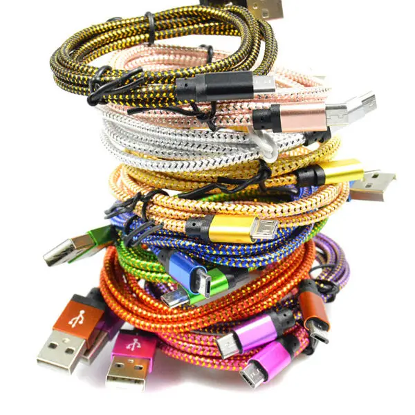 nylon woven usb charging sync