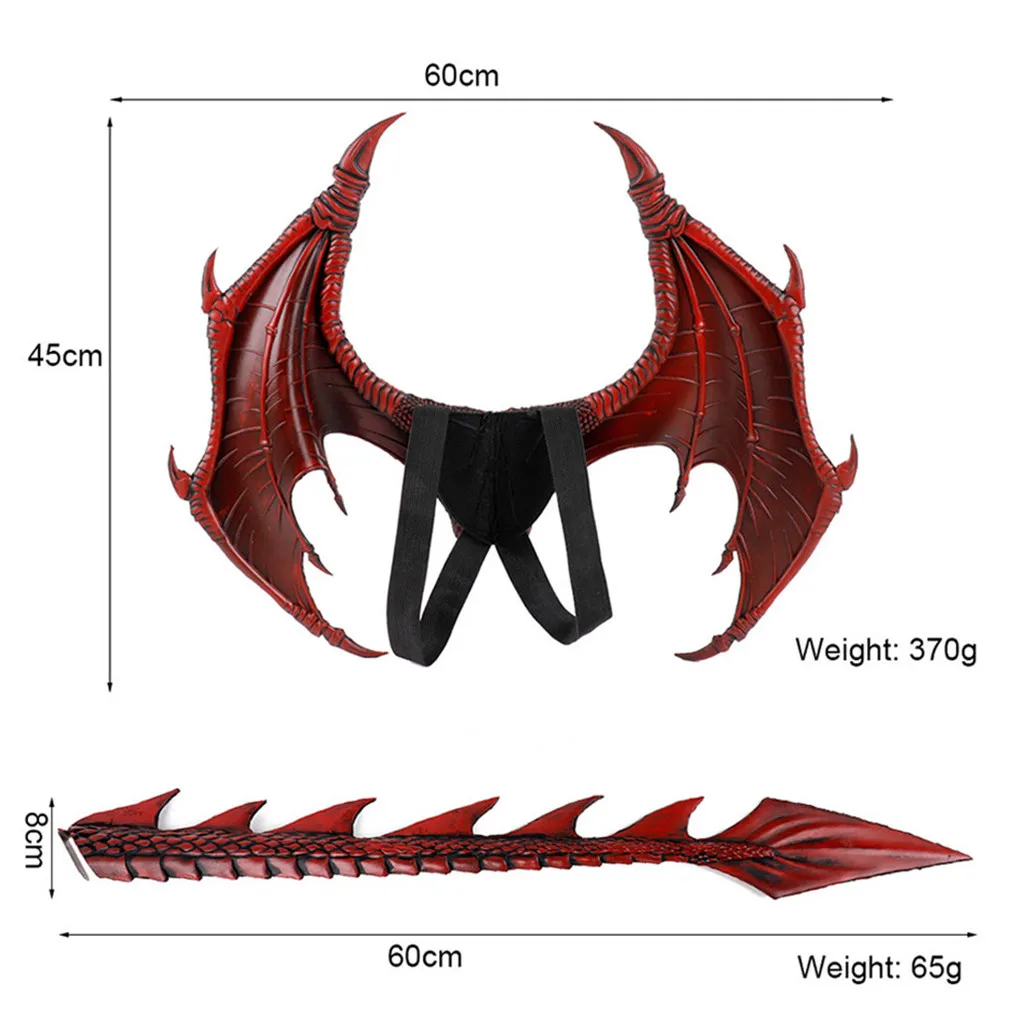 Cosplay How to Train Your Dragon costume props kids adult black demon dragon vampire wings mask halloween carnival purim props