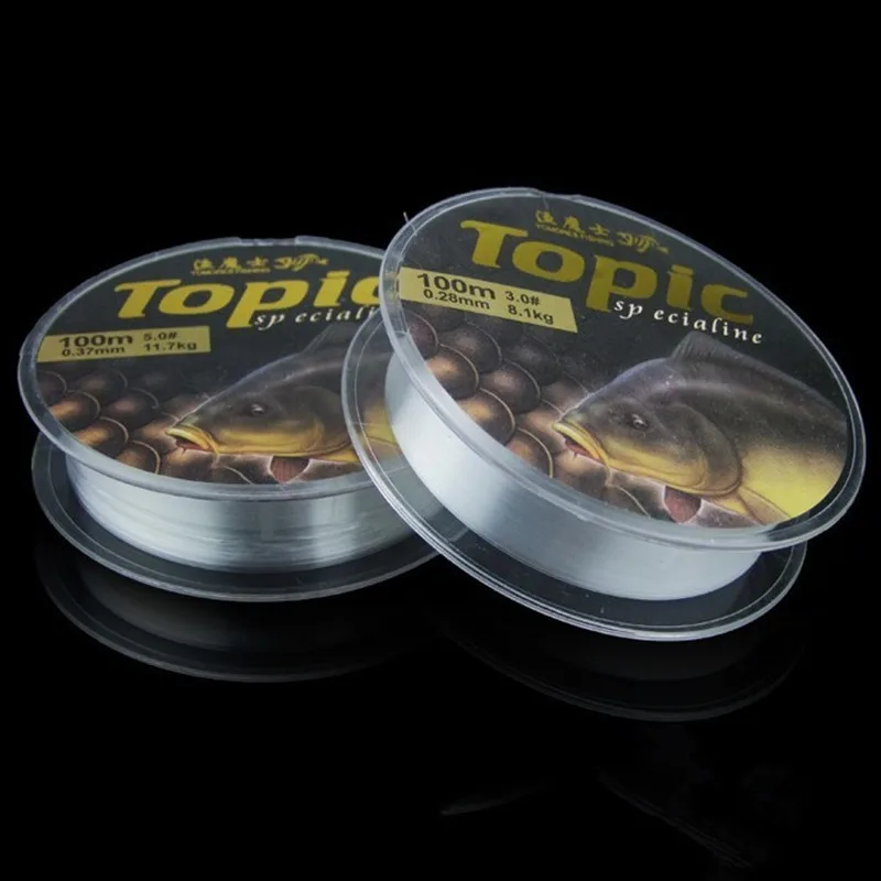 

Monofilament Fishing Line, Nylon Mono Line Fishing String 100M with Zero Memory for Freshwater and Saltwater