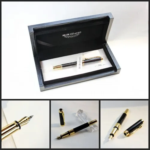 ФОТО 760 black lea golden ring senior daming iridium fountain pen fountain pen  FREE shipping
