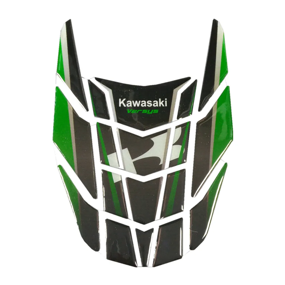 

Motorcycle Tank Gas Cap Pad Gel Fuel Oil Tank Pad Fish Bone Decal For Kawasaki Versys Reflective Sticker