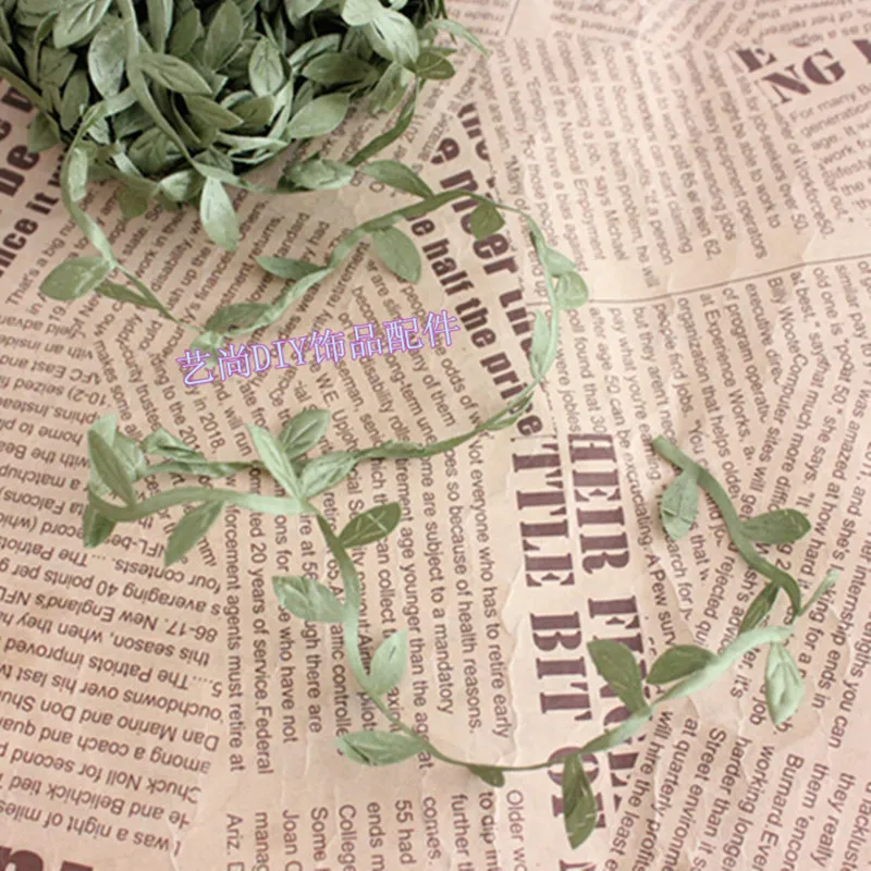 

2m Artificial Green Flower Silk Leaves Rattan DIY Garland Accessory For Home Wedding Decoration Artificial Scrapbooking Flower