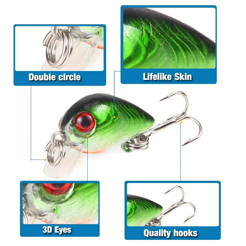 Рыболовная приманка SEAPESCA Mini Minnow 30 мм 1 5 г искусственная жесткая японская Topwater