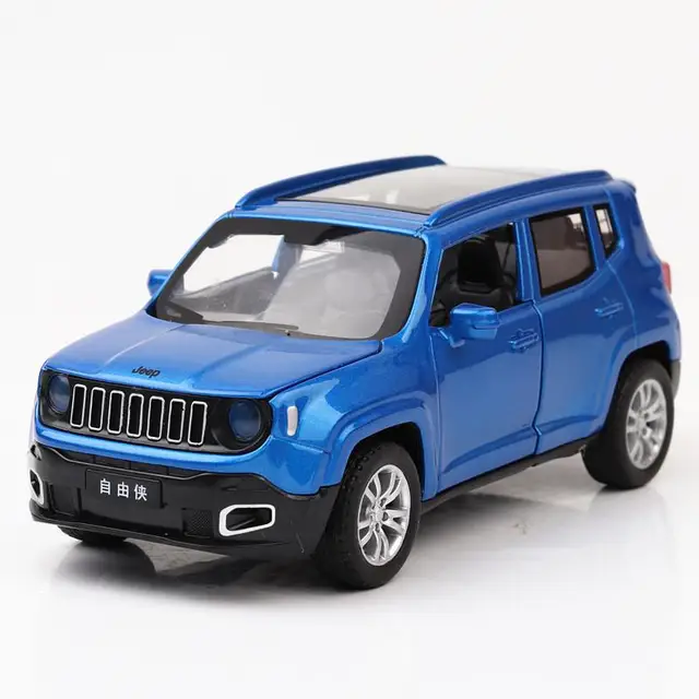 New 132 Jeep Renegade SUV Diecast Alloy Car Model With Pull Back Sound