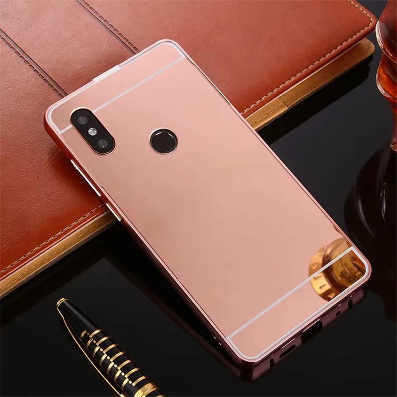 

Mirror Case For Xiaomi Mi A2 Lite Case Plating Aluminum Metal Bumper Acrylic PC Back Cover For Xiaomi Redmi 6 Pro Case Cover