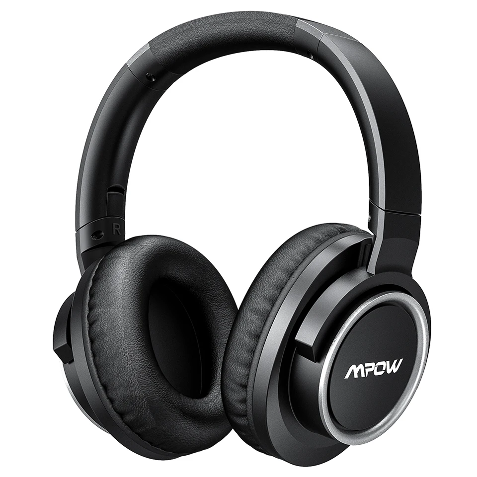 Mpow H18 Bluetooth наушники Беспроводные Активные шумоподавляющие наушники с микрофоном 24 часа воспроизведения проводной беспроводной режим для телефона