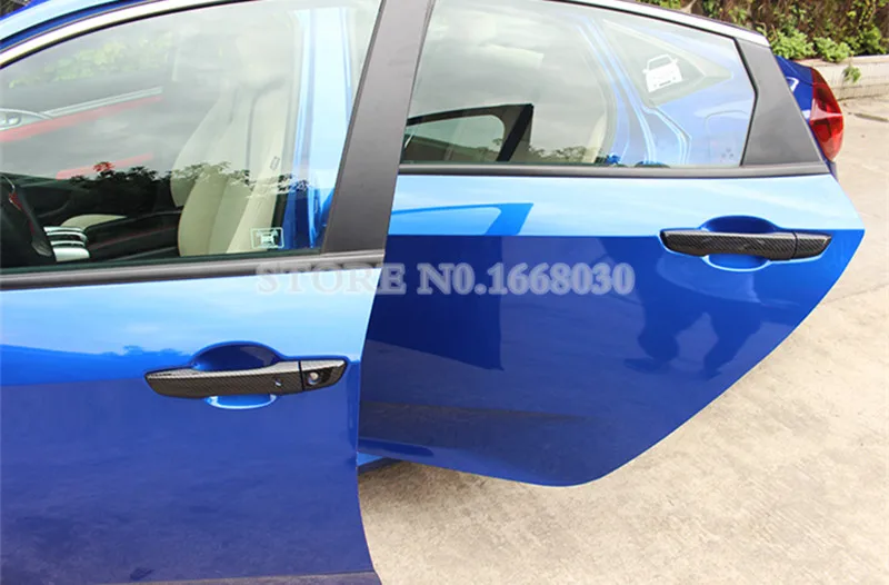 Накладка на дверную ручку из АБС углеволокна 8 шт. для Honda Civic 2016 2017 автомобильные