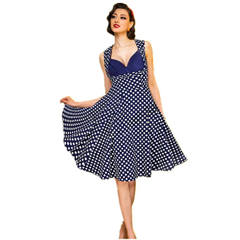 Cheap Retro Clothing Online A Line Sweetheart Pattern Swing Audrey