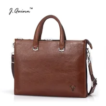 J. Quinn, мужские деловые кожаные портфели, сумка, настоящая, масло, воск, для компьютера, ноутбука, на плечо, сумки-мессенджеры, Офисные Сумки, новинка, Топ