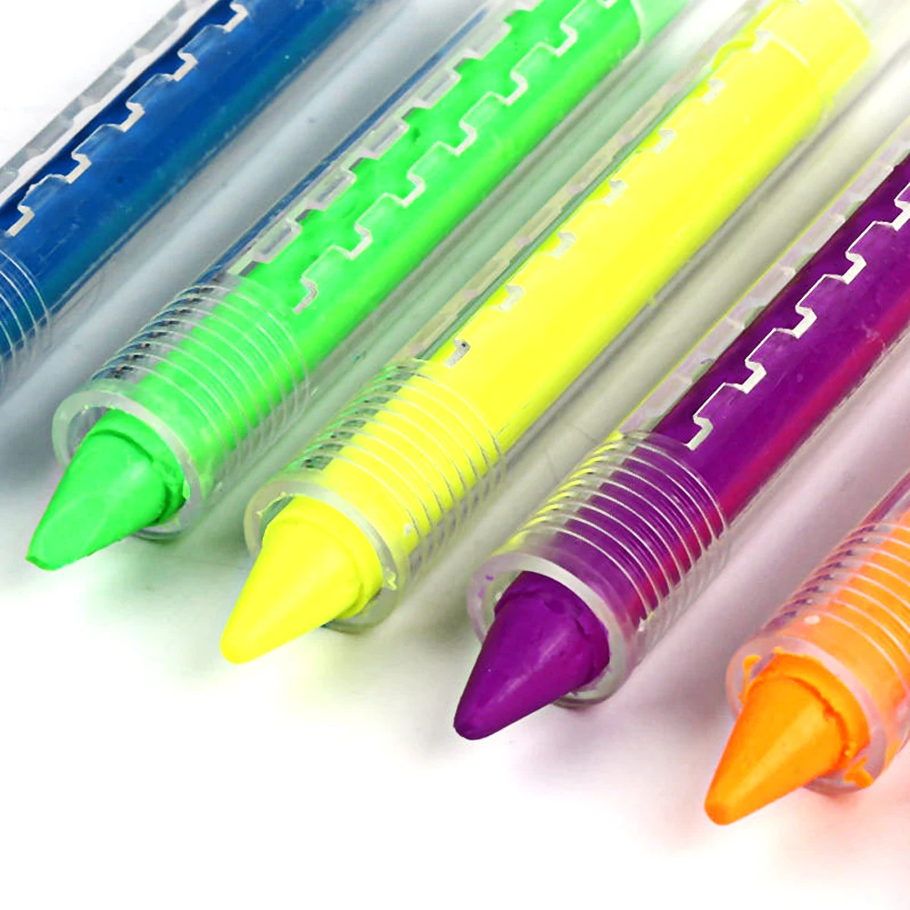 6 Цвет лица и тела карандаш для рисования набор карандашей Сращивание Структура лицо Краски ручка для раскрашивания тела палки ребенок