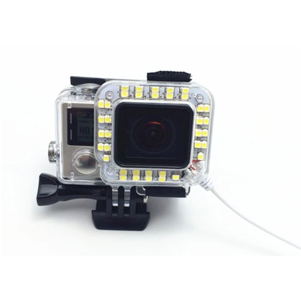 LED Fill Lens Ring Flash Light for GoPro Hero 4 3+ Housing Case Lamp