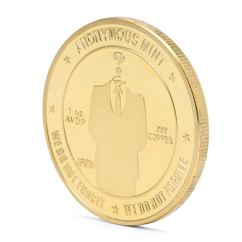 2017 позолоченный анонимный мятный Bitcoin набор памятных монет сувенир подарок
