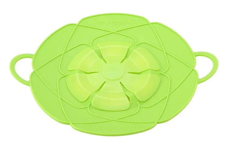 Multifunction Flower Shape Silicone Stop Spill Cover Lid High Temperature Resistant Pan Cover