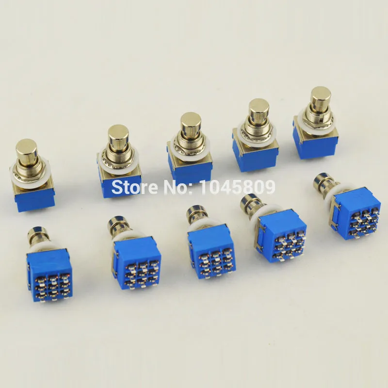 Us 13 45 10 X 3pdt 9 Pin Guitar Effects Stomp Switch Pedal Box Foot Metal True Bypass Free Shipping In Guitar Parts Accessories From Sports - 