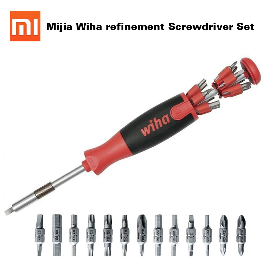 

Original Xiaomi Mijia Wiha 26-in-1 Screw Driver Daily Use Kit Precision Magnetic Bits with Hidden Magazine Magic Screw Kits Box
