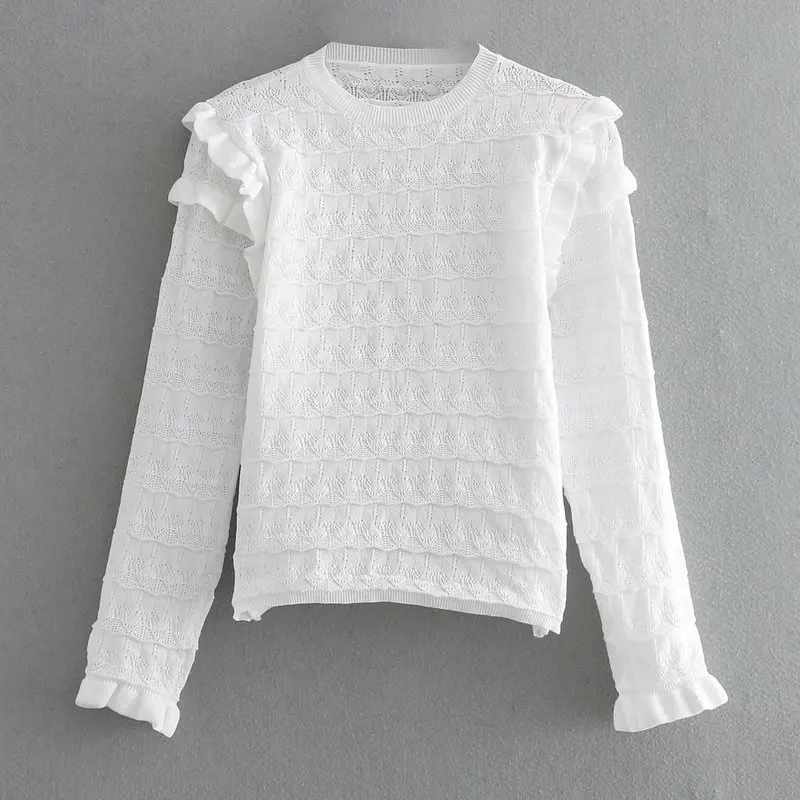 

Popular new BB55-9052 European and American Fashion Layered Decorative Knitted Shirts