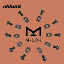 Ohhunt 10 шт. тактические стальные M-LOK винты и гайки Замена для охоты Накладка для клеммной коробки секций с шестигранным гаечным ключом