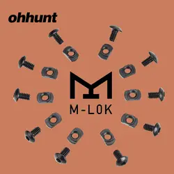 Ohhunt 10 шт. тактический сталь M-LOK шурупы и гайки Замена для Охота Накладка для клеммной коробки секции с Аллен гаечные ключи