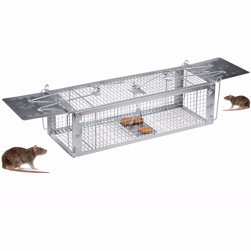 

2-opening Rat Trap Heavy Duty Mouse Pest Animal Mice Hamster Cage Control Bait Rodent Repeller Catch MouseHamster Mouse Trap