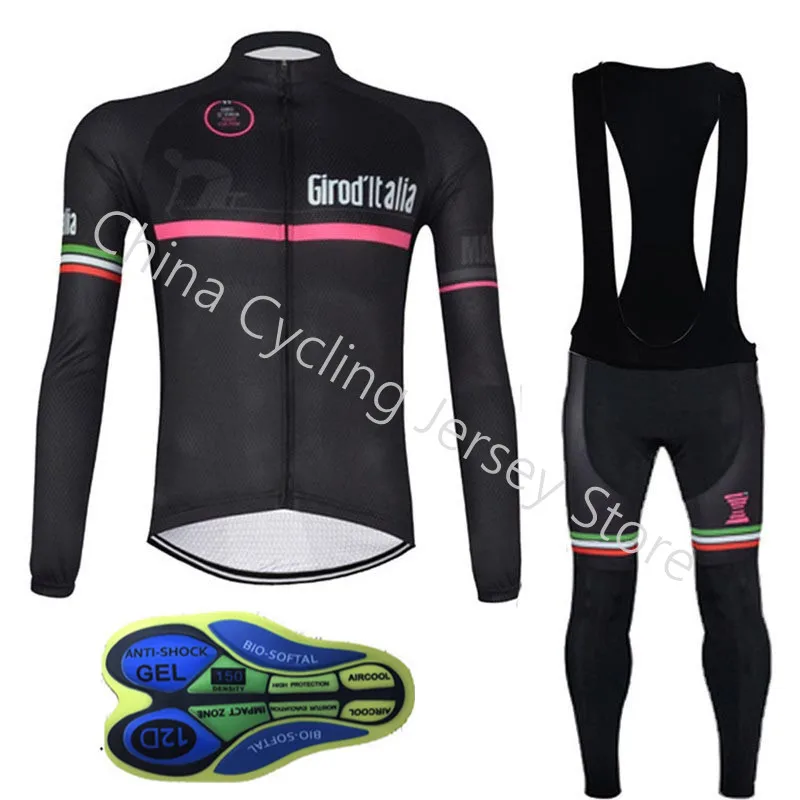 

New Tour de italy Men cycling jersey autumn long sleeve outdoor sportswear bike MTB bicycle clothes breathable ropa ciclismo A9