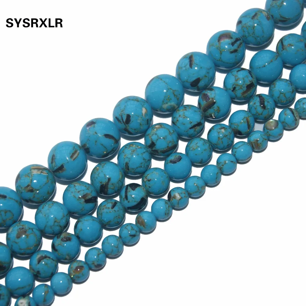 Wholesale High Quality Charm Synthetic Stone Blue Stone Beads For