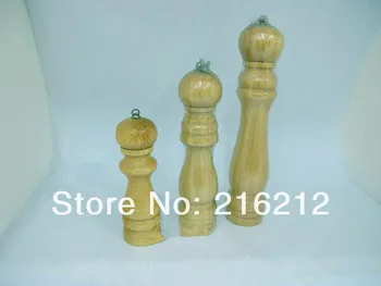 

50 pcs Pepper Spice Salt Corn Mill Grinder Muller 6Inch Classical Wooden Oak