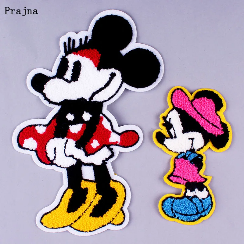 

Prajna 3D DIY Cartoon Patches for Clothing M Mouse Cute Embroidered Patch to Cloth Sewing Fabric Patch MM Garment Accessory F