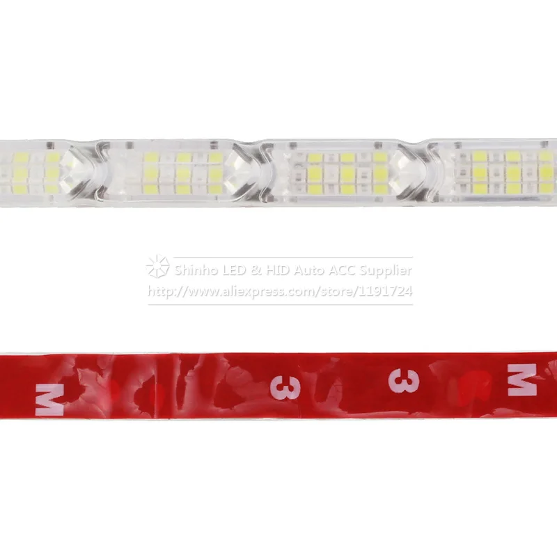 2 pièces bande de LED Flexible DRL feux diurnes étanche à l'écoulement séquentiel phare Switchback coureurs clignotants d'angle DRL