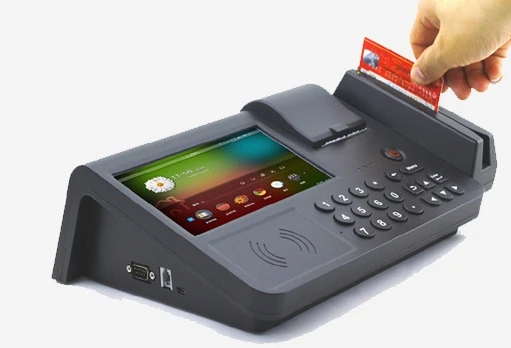 

Retail POS system Andorid Payment Terminal Tablet with NFC MSR barcode fingerprint scanner IC credit card reader built in