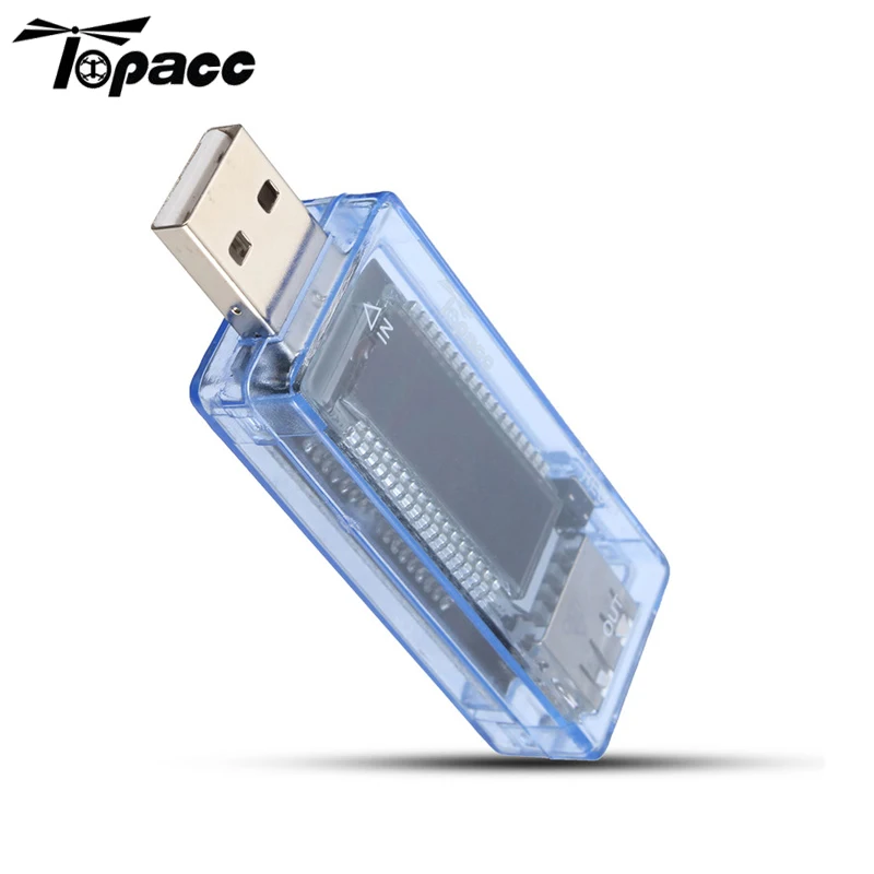 

Topacc V20 USB Current Voltage Charger Capacity Tester USB Charger Power Meter Text Volt Meterr Indicotor RC Model Accessories