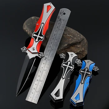 

AMADFJD Car Motorcycle Tactical High Hardness Field Survival Multi-Purpose Knife Outdoor Tool with Small Straight Knife
