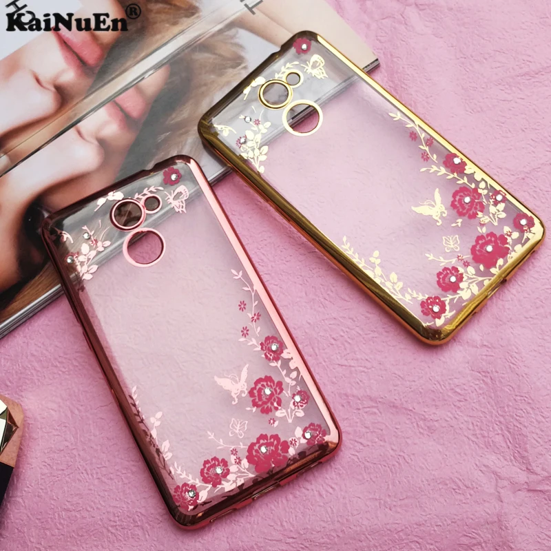 

KaiNuEn luxury tpu phone covers,etui,cases,coque,cover,case for huawei y7 prime enjoy 7 plus 2017 y7 silicon silicone diamond
