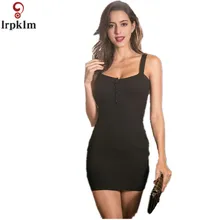 Женские пикантные Тонкий Bodycon платье vestidos продольная полоска вязаный Платья для женщин у шеи без рукавов Лапша платье на бретелях lz185