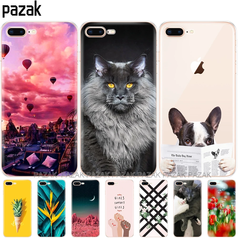 Silicone case FOR Coque iPhone 5 5S SE 6 6S 7 8 Plus X 10 Covers FOR Capa iPhone 6 Cases FOR Fund iPhone 6S Case FOR iPhone 5