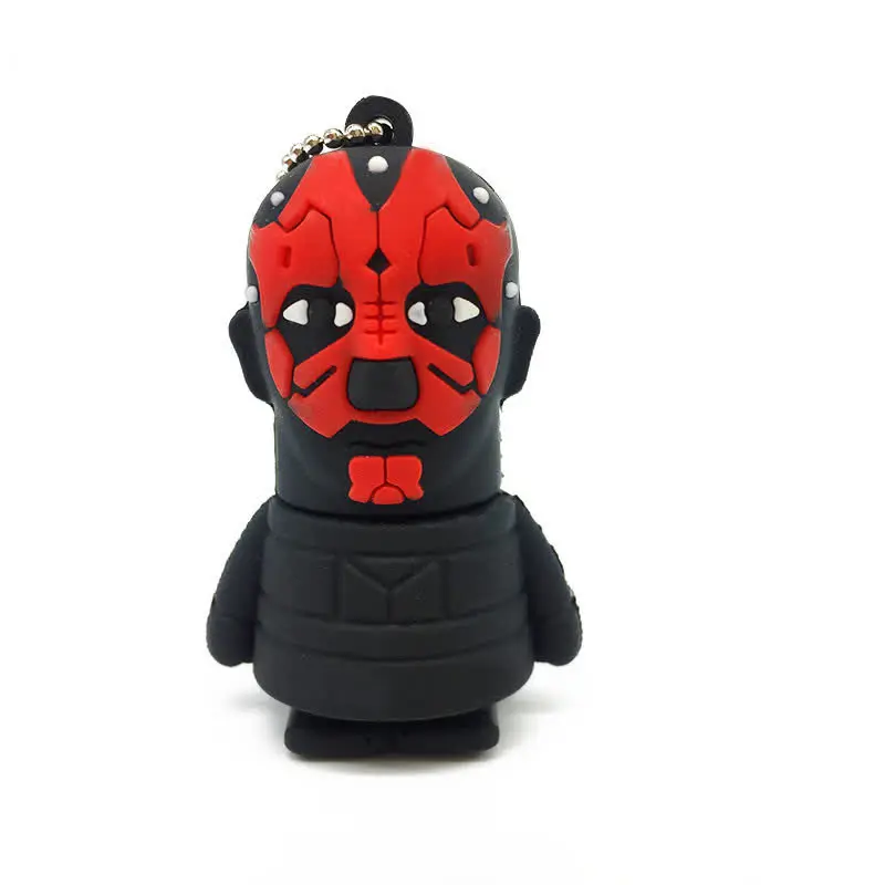 Das Moore Usb флеш-накопитель 128 ГБ, серия Star Wars, USB 2,0, 4 ГБ, 8 ГБ, флеш-накопитель, 16 ГБ, 32 ГБ, 64 ГБ, мультяшный Дарт Вейдер, йода, флешка, usb флешка, подарок - Цвет: Das Moore