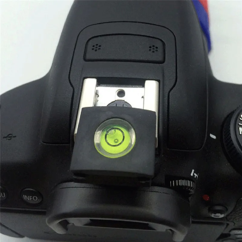 10 шт./лот крышка Пузырькового Уровня для камеры Canon Nikon Pentax DSLR Прямая