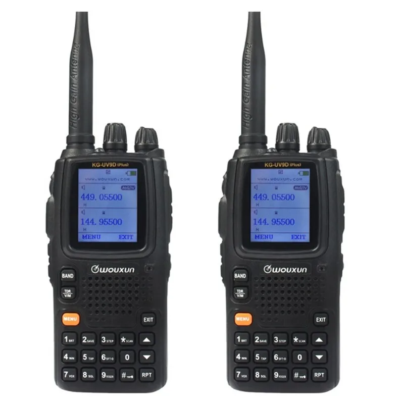 WOUXUN KG UV9D Walkie Talkie Two Way Radios VHF 136 174 UHF 400 512MHz Dual Band