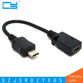 

Short Straight Mini USB Female to Micro USB Male Cable Adapter for Mobile phones and tablet