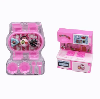 

The latest fashion accessory for children's barbies princess dolls is a 2019 fashion kitchen simulation mini home game toy