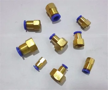 

10pcs Tube O/D 12mm To 1/8" 1/4" 3/8" 1/2" Pneumatic Push In Connector Quick Release Fitting BSP Female Quick Connector