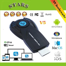 Хром литой ez ролях vsmart v5ii ezcast miracast wireless display dongle hdmi 1080 P tv stick dlna airplay для windows IOS android