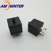 AMYWNTER 12V 3-контактный Регулируемая частота Светодиодный проблесковый маячок реле мотоцикла указатель поворота мотоцикл исправить мигалка Индикатор P31