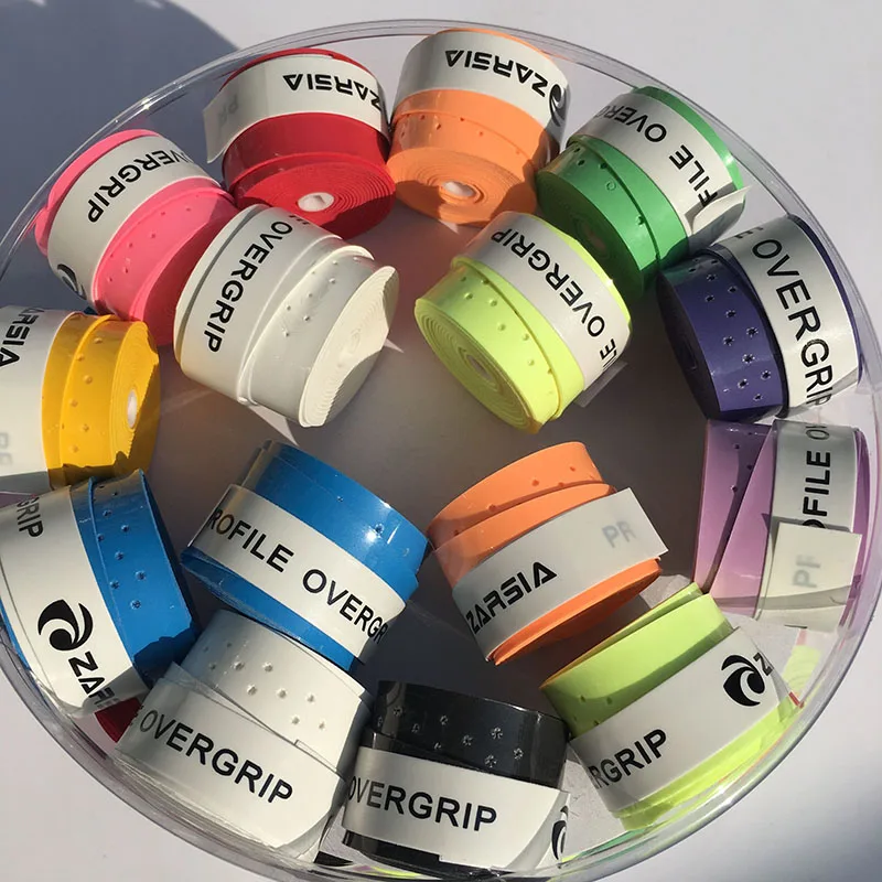 Prix pour (60 pcs/lot) Marque ZARSIA Raquette De Tennis Grip Anti-dérapage Sueur perforé Poignées De Badminton Raquette Visqueux Surgrip Film bandeau Prix pour (60 pcs/lot) Marque ZARSIA Raquette De Tennis Grip Anti-dérapage Sueur perforé Poignées De Badminton Raquette Visqueux Surgrip Film bandeau
