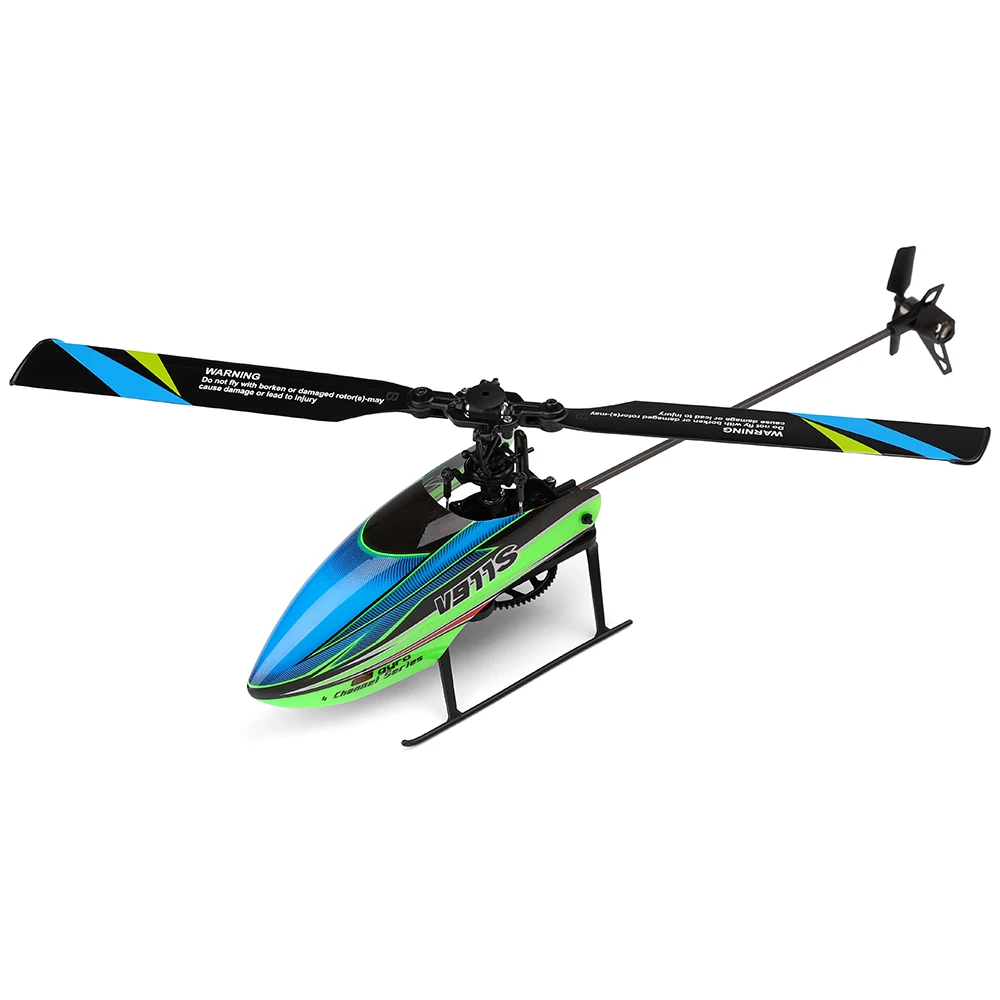WLtoys V911S 2,4G 4CH 6-Aixs Gyro Flybarless RC вертолет RTF 4CH ЖК-дисплей высокая стабильность полета для новых игроков начинающих - Цвет: Green