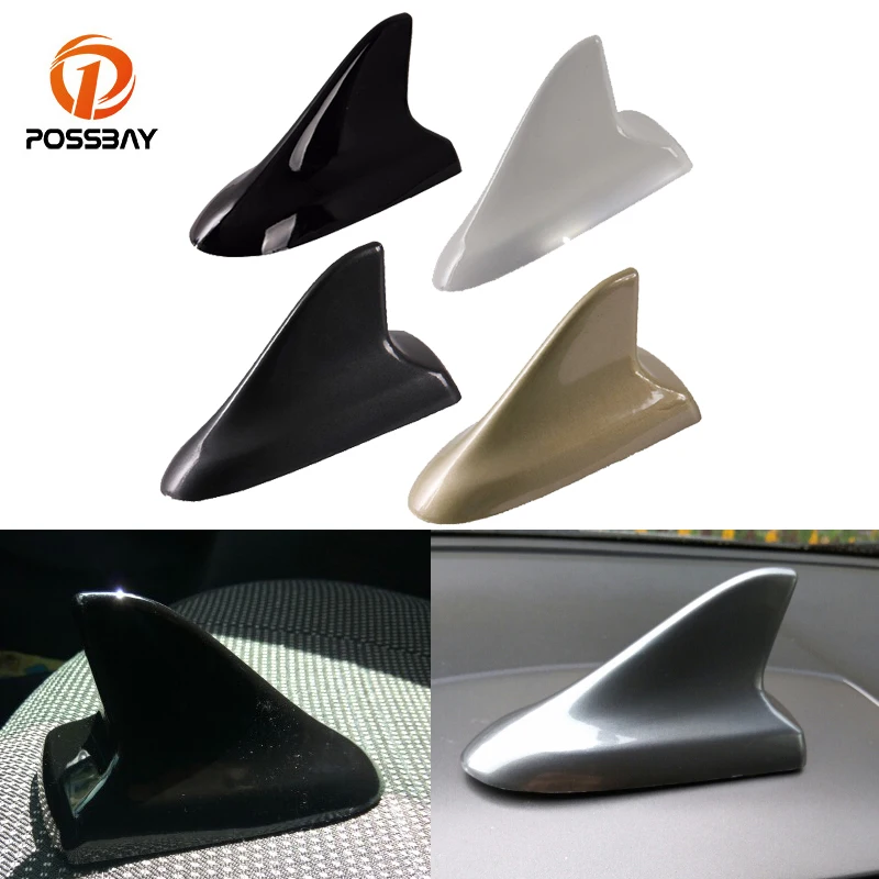 

POSSBAY Car Antenna Auto External Decoration for Ford for Focus 2 3 Ecosport Fiesta Kuga Car Accessories Gold Shark Fin Aerials
